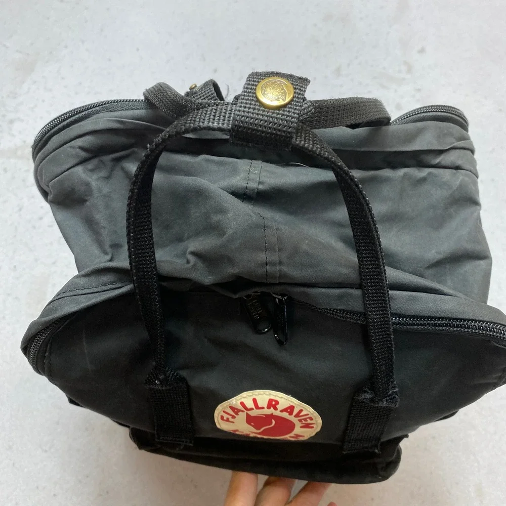 Fjallraven Backpack Unisex OS Black Kanken Classic Vinylon F Bag